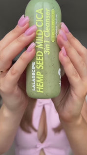 LALARECIPE Пінка для вмивання 3-в-1 з екстрактом насіння конопель, 200 мл - LALARECIPE Hemp Seed Mild Cica 3in1 Cleanser