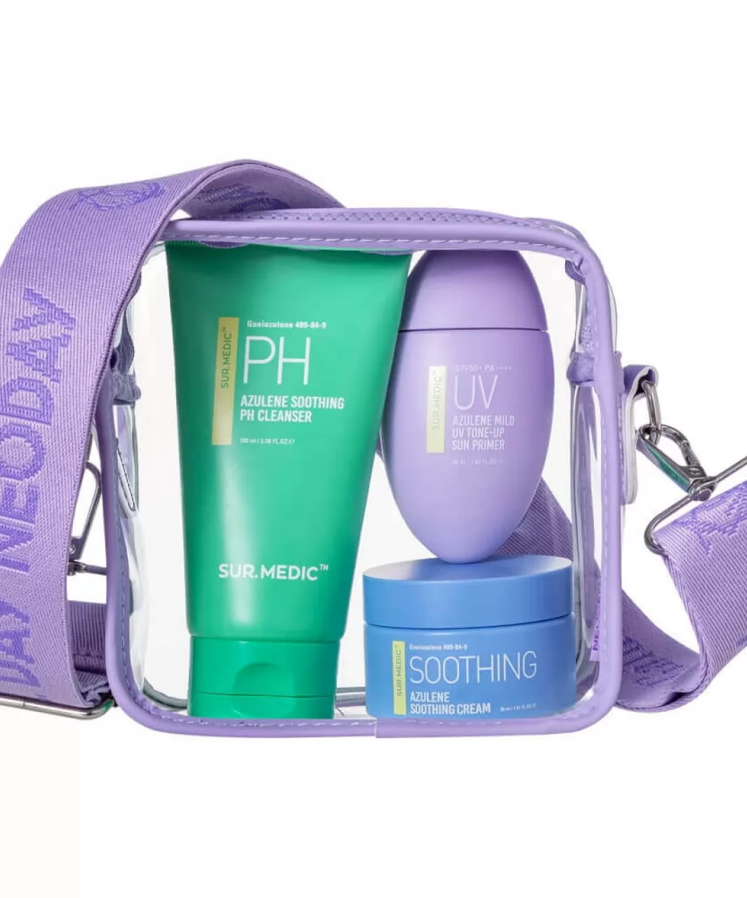 SUR.MEDIC+ X DREAMCATCHER-JI U SET AZULENE SOOTHING CARE KIT - Набір косметики та косметичка