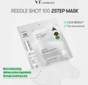 Двоетапна маска VT Cosmetics Reedle Shot зі спікулами Cica Reedle та екстрактом чайного дерева